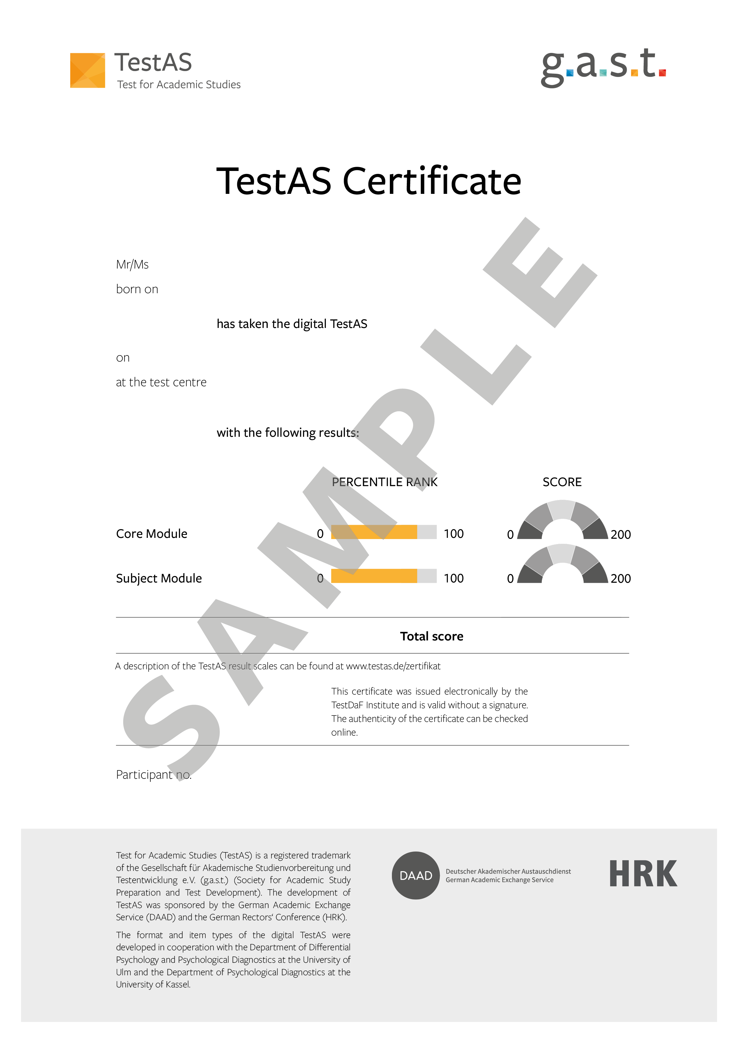 Test Certification